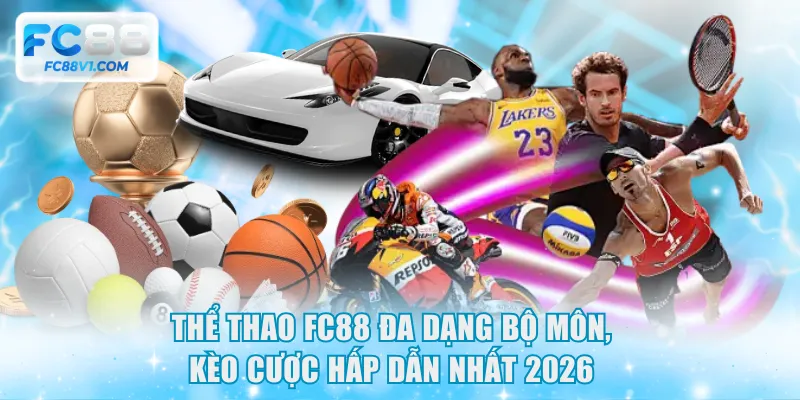 Thể Thao FC88 Đa Dạng Bộ Môn, Kèo Cược Hấp Dẫn Nhất 2026