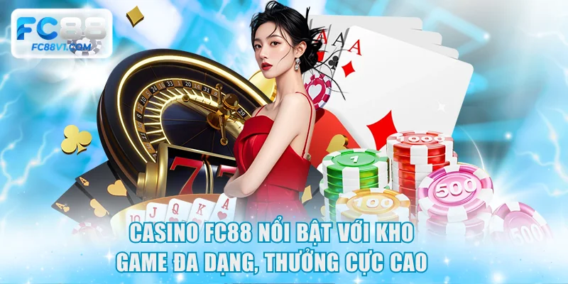 Casino FC88 - Nổi Bật Với Kho Game Đa Dạng, Thưởng Cực Cao