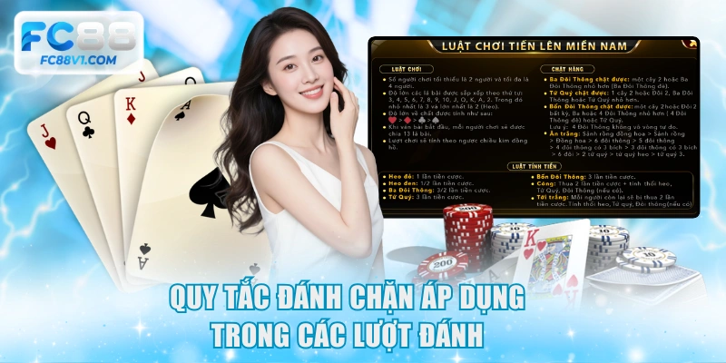 Quy tắc đánh chặn áp dụng trong các lượt đánh