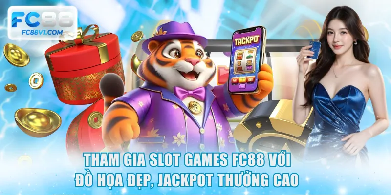 Tham gia slot games FC88 với đồ họa đẹp, Jackpot thưởng cao