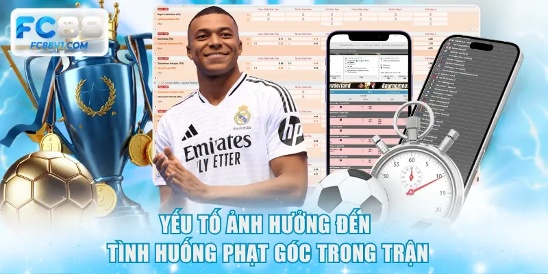 Yếu tố ảnh hưởng đến tình huống phạt góc trong trận
